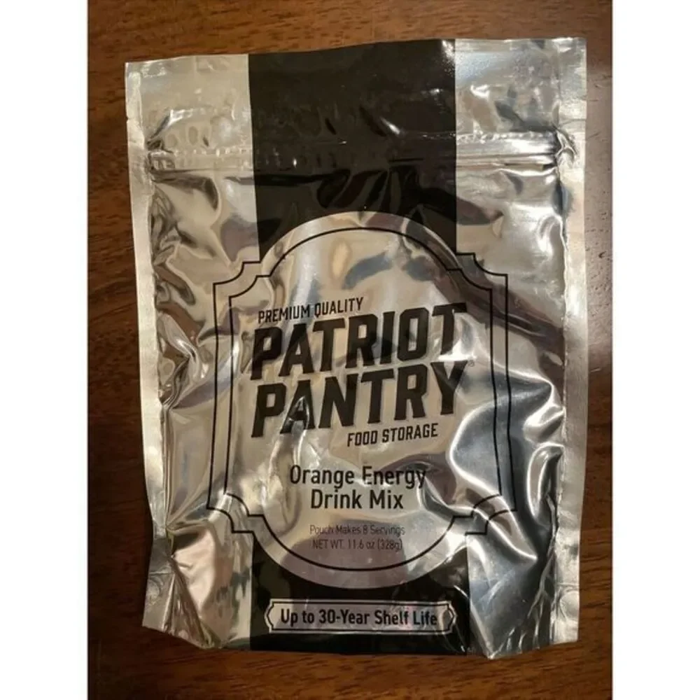 Patriot‎ Pantry Survival Emergency Food Orange Energy Drink Mix 8 Servings